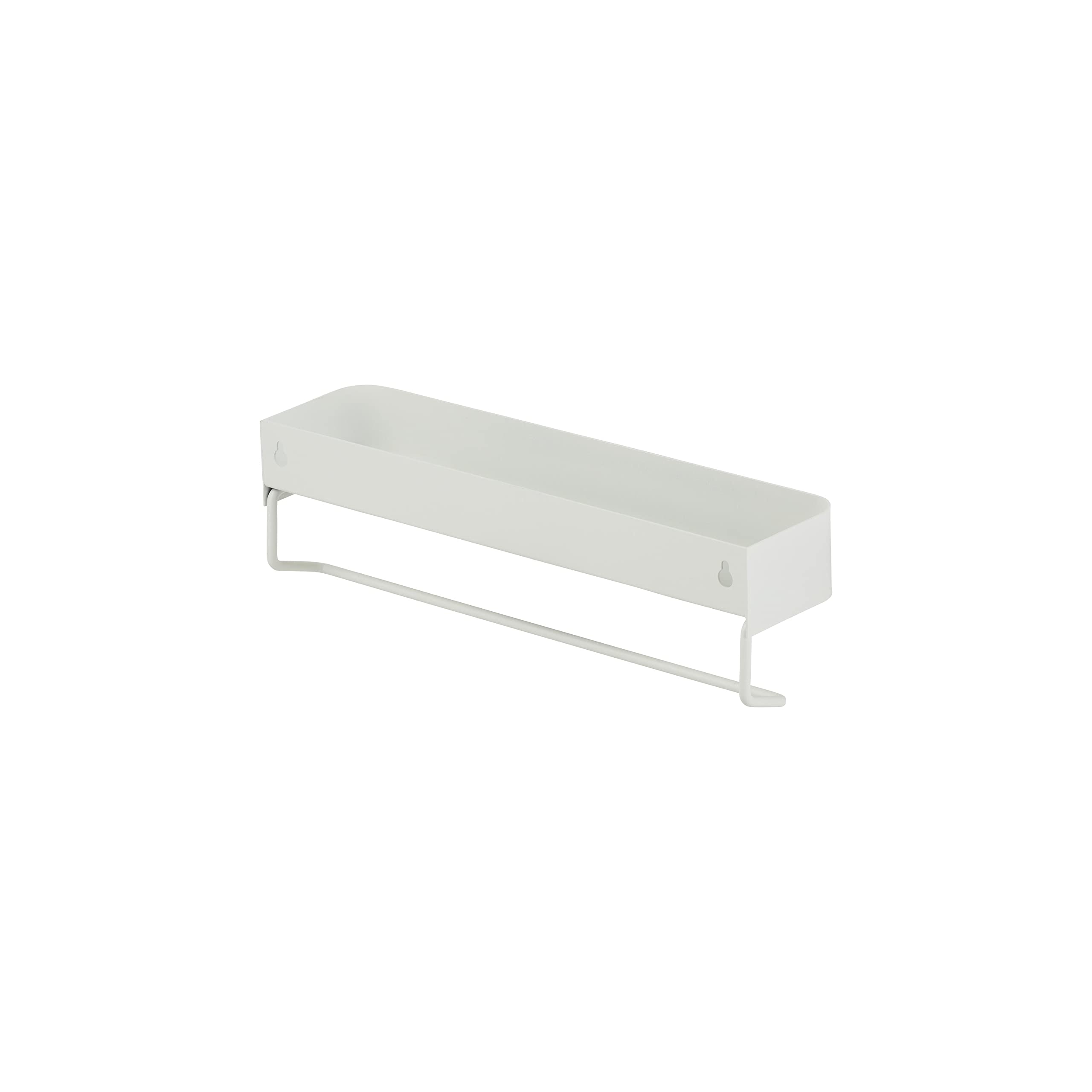 Sealskin Brix, Scaffale a Parete con portasciugamani, 35 cm, Bianco