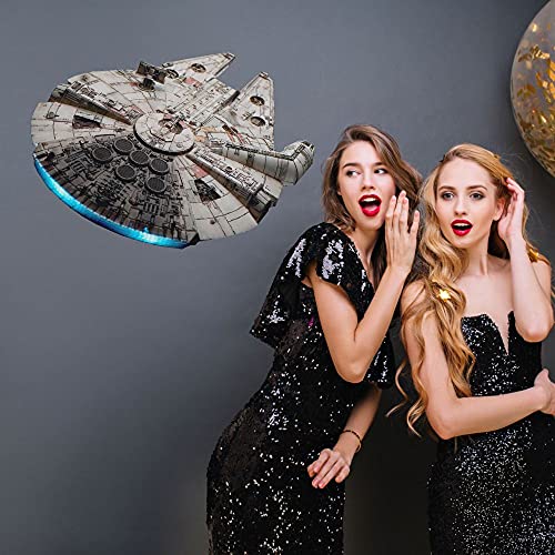 Pillowfigtart Star Wars Wall Decal Millenium Falcon -Star Wars Wallpaper Vinyl Wall Stickers Millennium Falcon Sticker (22Inch X 28Inch) #TOP4
