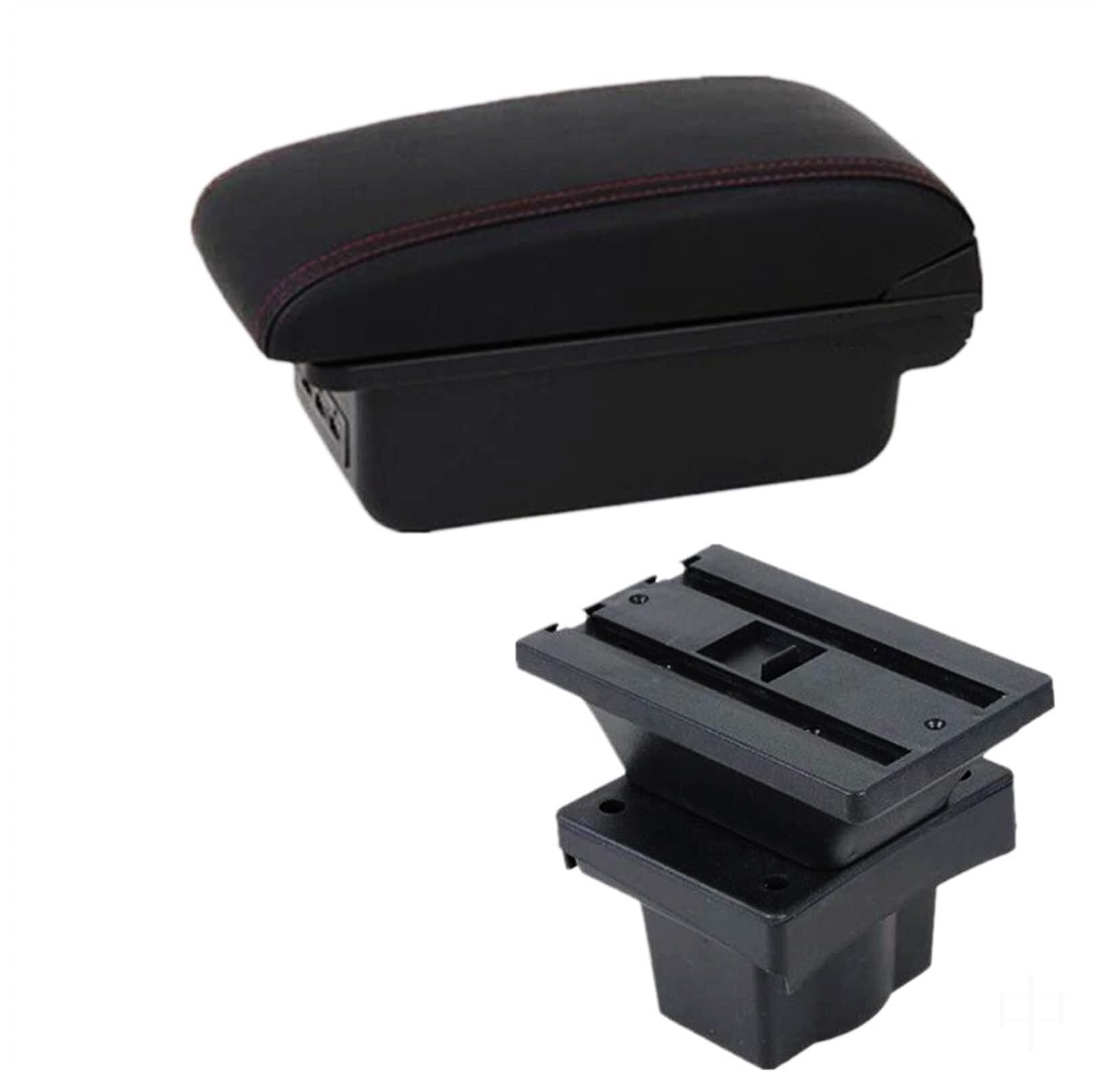GTDTKGANAK Storage Box For Seat For Arona Central Armrest Storage For Box with USB(B2 3 Usb)