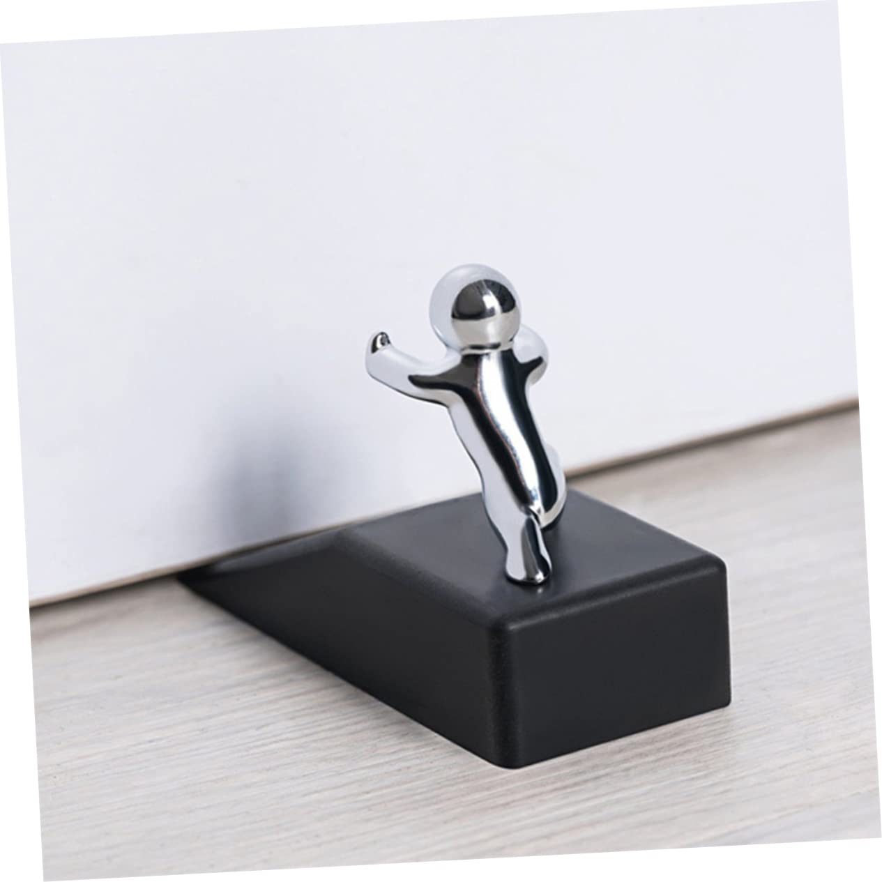 Tofficu 3 Pièces Butée De Porte Protège-Doigts Cale De Butée De Porte Cale De Maintien De Butoirs De Arrêt De Robuste De Sécurité Lourde Black