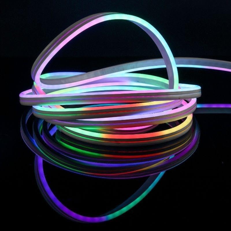 SILAMP Néon Flexible Connecté LED RGBIC Tuya 24V 5M 60LED/m IP65