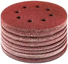 Discos De Lixa 76pcs Kit 125mm 8 Furos Para Lixadeira Roto Orbital para Madeira Metal e Diversas Superfícies 60 80 100 120 150 180 240 320 400 600 Grão Variado