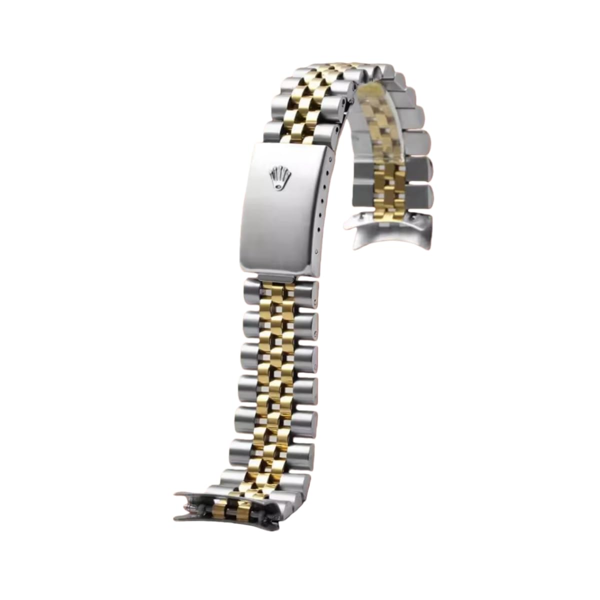 Cinturino Orologio Acciaio Inossidabile Bracciale Jubilee Metallo Ricambio 13mm 17mm 20mm Attacco Curvo Maglie per Rolex Datejust