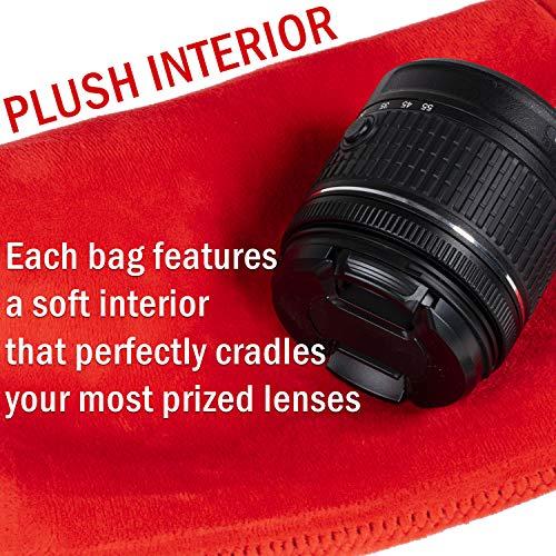 Deco Photo X-Large Xl Neoprene Lens Bag Protective Water And Weather Resistant Shock Drop And Scratch Armor Pouch Sleeve Case With Plush Interior, Black #TOP3