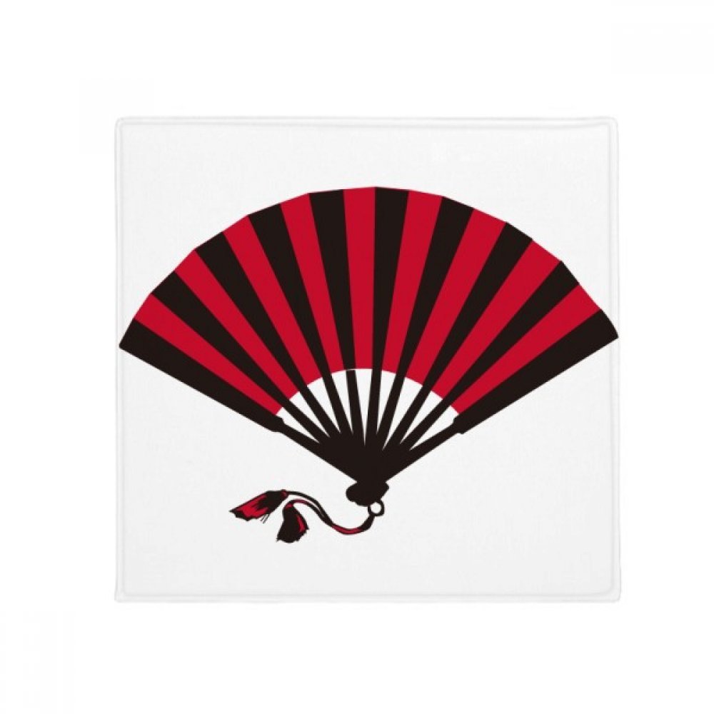 Tapis de sol japonais rouge et noir 80x80cm antidérapant pour animaux