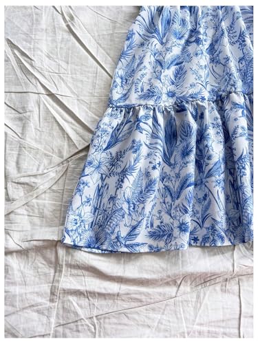 Image of Floerns Women's Sleeveless Butterfly Print Cut Out V Neck Tiered Mini Cami Dresses