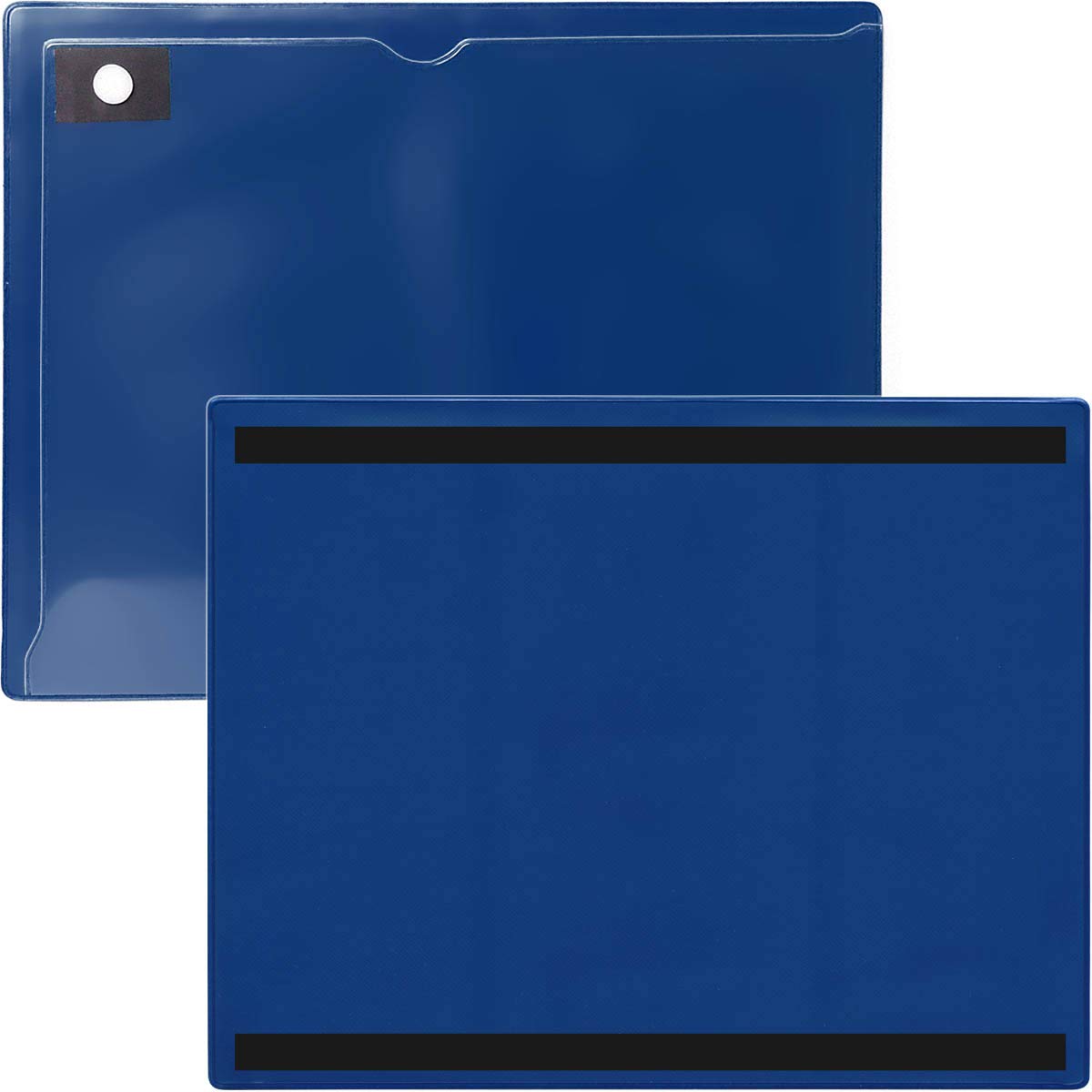 StoreSMART - Magnetic Closure Pocket - Magnetic-Back - 50-Pack - Blue - 8.5" x 11" (MCP8511MBPQB-50)