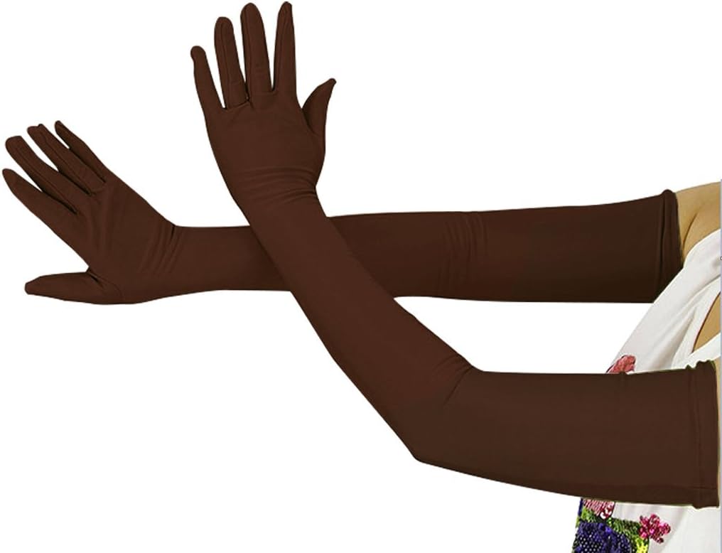 Girls' Boys' Adults' Over Elbow 20" Stretch Long Halloween Costume Sunscream Cosplay Gloves