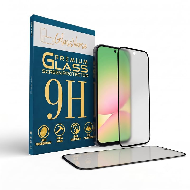 Image of GlassVerse D+ Matte Tempered Glass With 18H Hardness For Samsung Galaxy A27 5G (Pack Of 2) with Free Installation Kit. Full screen Coverage - 6.7 inch
