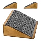 VavoPaw Dog Ramp for Stairs, Non-Slip Dog Stairs, Low-Angled Pet Ramps for Small Dogs and Cats, Medium Dogs, Step and Stair Assist for Injured and Older Pet, Walnut, 2 Pack