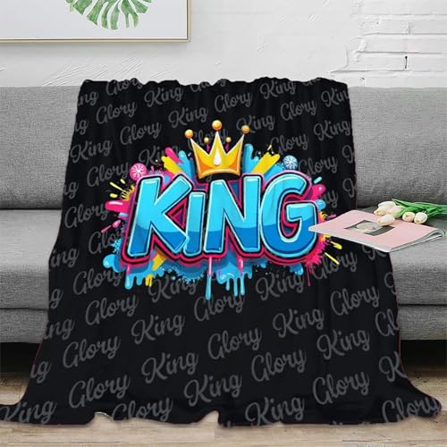 Couverture microfibre chaude 150x200cm King imprimé 3D vif