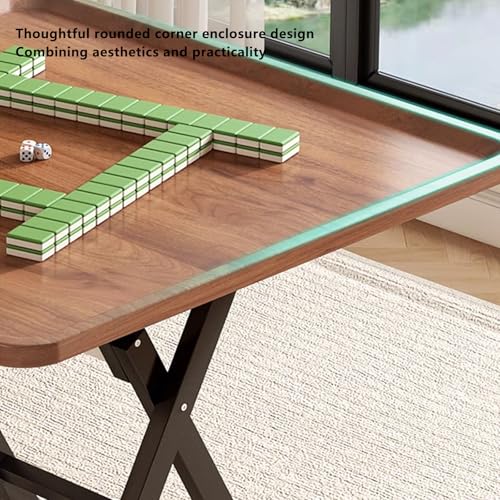Mesa de juego plegable con patas plegables para mahjong, dominó, póquer y juegos de cartas
