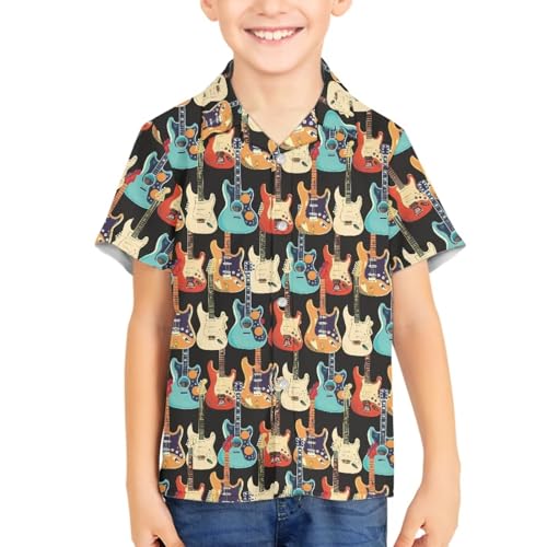 SYtrade Boys Button Down Shirts Short Sleeve Novelty Casual Hawaiian Beach Shirts for Girls3