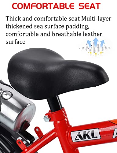 Image of SYGA Bicycles for Kids 2-5 Years Old 12-inch Children's Basket Bicycle Magnesium Alloy (RED)
