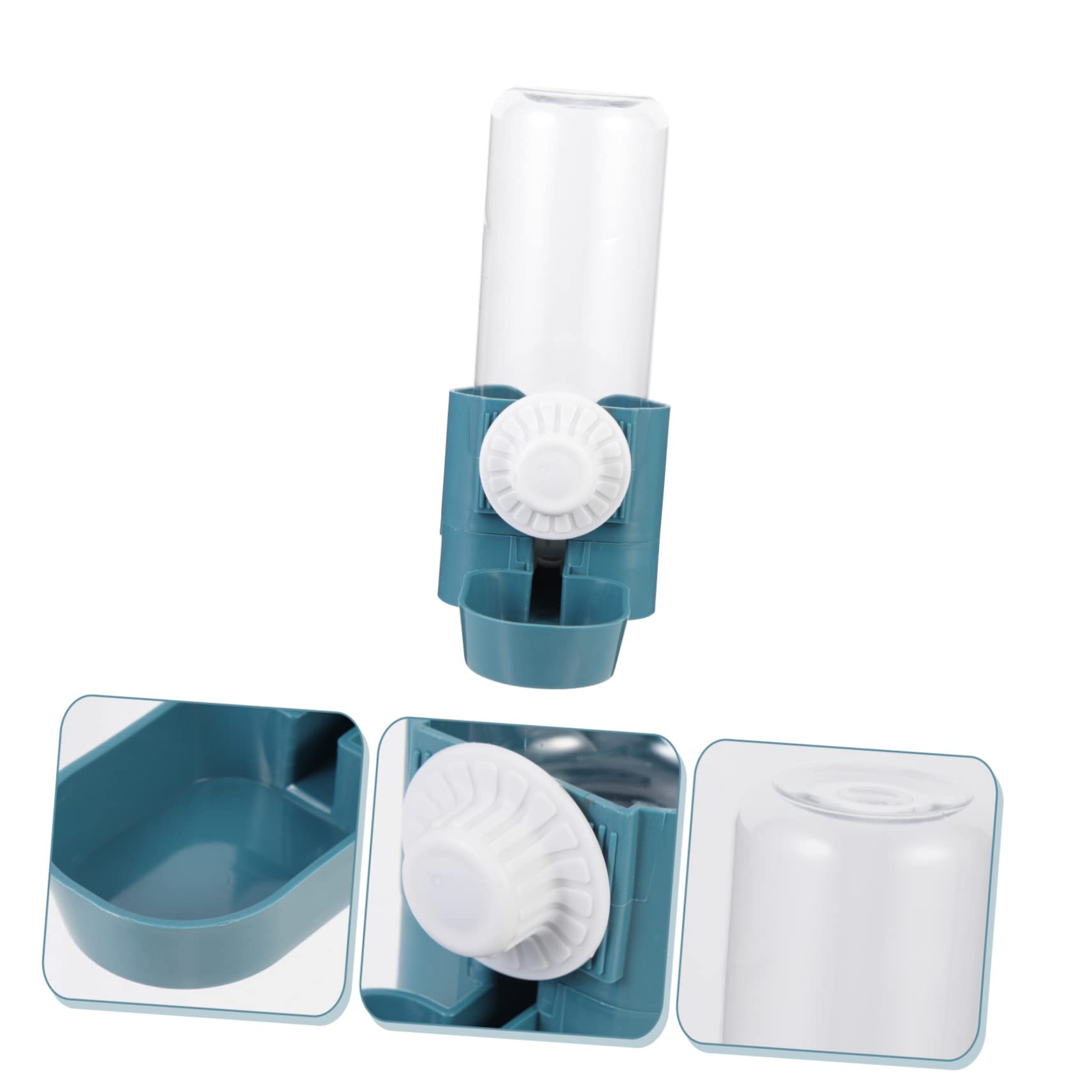 POPETPOP 3piezas Dispensador De Agua para Mascotas Automático Bebedero Colgante para Perros y Gatos Botella De Agua para Jaulas Material Duradero Fácil De Limpiar Oceánico