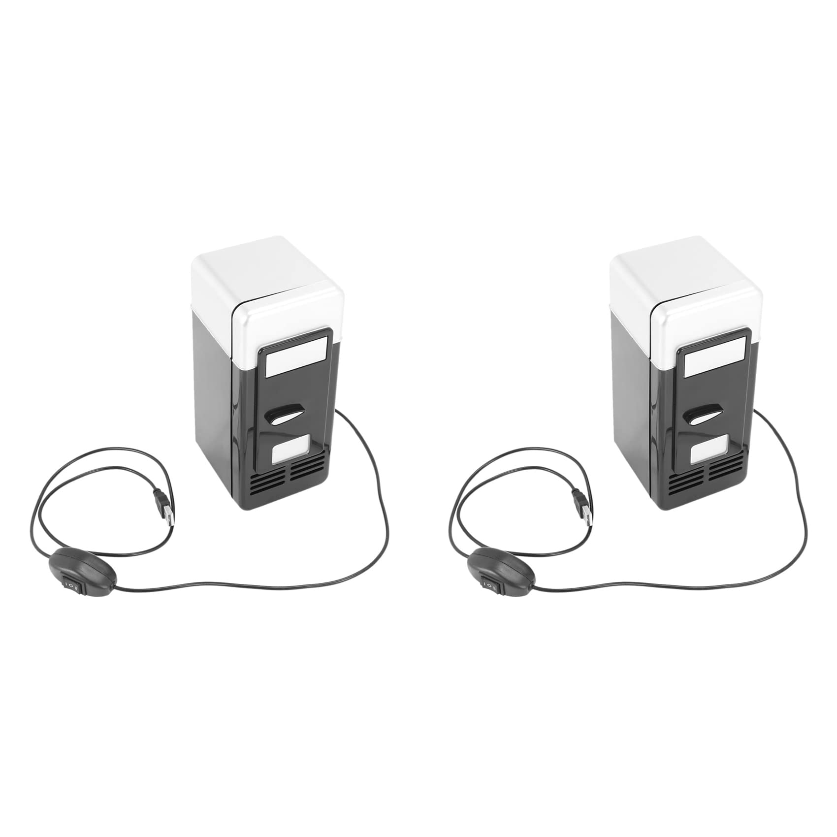 2 mini refrigerador USB de gota fría Shpping congelador USB mini refrigerador pequeño portátil de mini refrigerador para coche negro