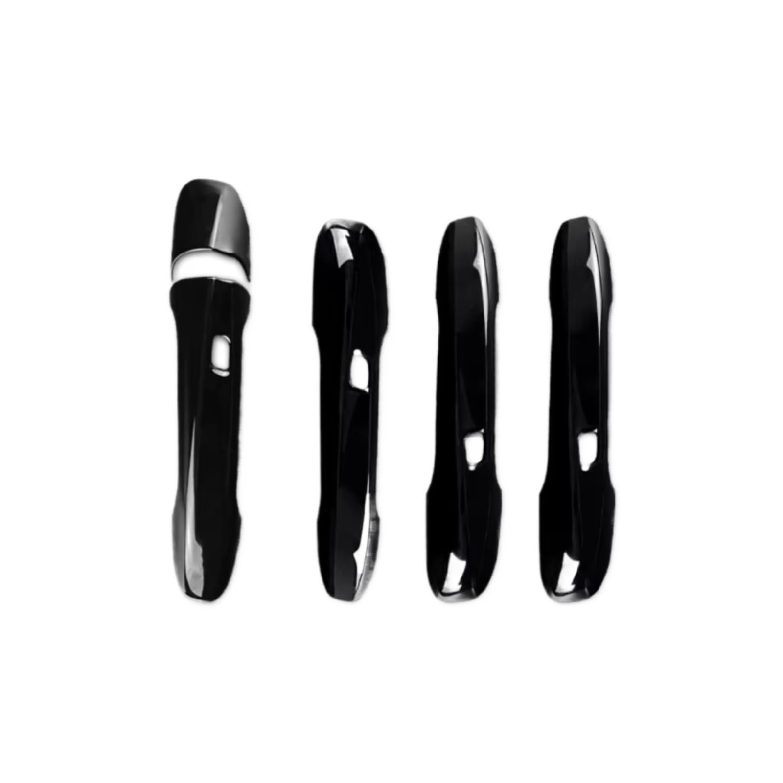 Qdzvalumv Black Four Keyholes Car Door Handles Cover Shell Compatible With Benz For W177 2019-2024 For W247 2020-2024 Car Door Handle Cover Trim Set Accessories(Black Four Keyholes)