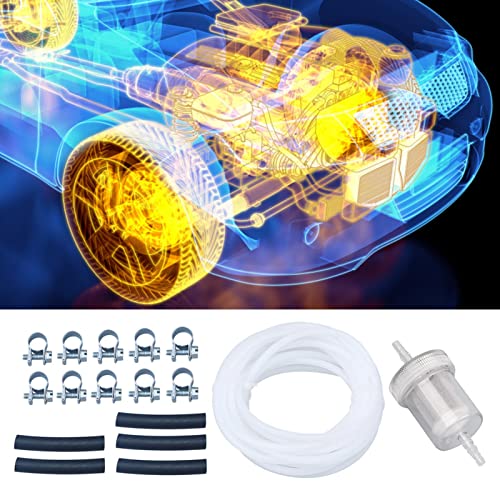 Cowslip Brandstoffilter diesel brandstoffilter met slang slangklemmen benzinefilter brandstofslang brandstofleiding voor eber.spacher verwarming - Image 5