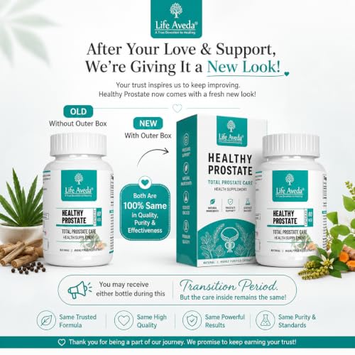 Image of Life Aveda Ayurvedic Prostate care capsules | Helps in Prostate Enlargement | Helps with Inflammation, Burning, Infection & irritation | Male wellness products | 60 Caps