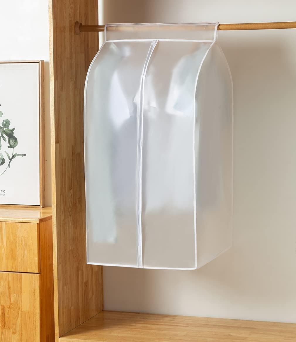 HADECOLL Dustproof Garment Cover For Clothes Storage, Peva Protector Bag For Hanging Wardrobe, Shelf And Rail Dust Cover
