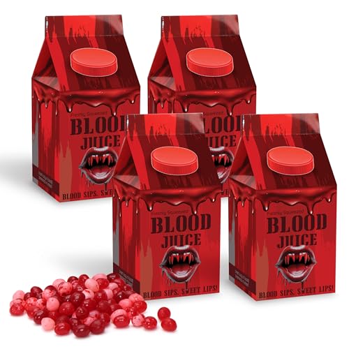 Blood Juice Halloween Jelly Beans - 4 Pack Red Bottle