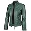 D1 - Women Green Leather Jacket D1 - Women Green Leather Jacket