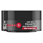 Schwarzkopf - Taft - Power Fixante Wax - Men's Hair Wax - Very Strong Fixation - Long Lasting - 48 Hour Lasting - Protects against Drying - Hair Styling - 75 ml Pot