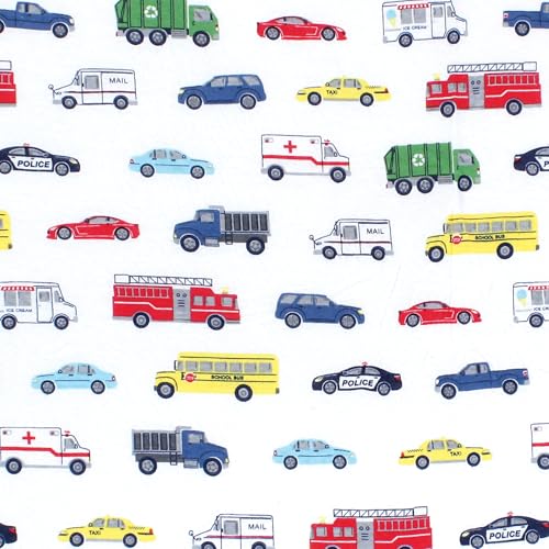 Image of Hudson Baby Unisex Baby Cotton Fitted Crib Sheet, Going Places, One Size