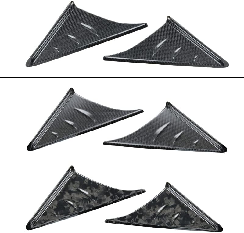 Miniatura 5 de JSWAN - Cubierta de fibra de carbono para espejo retrovisor con pilar A para GR Supra A90 2019-2023 ventana lateral con pilar A (forja brillante)