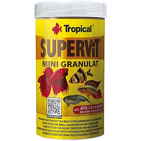 Tropical Supervit Mini Granulado para Peces Ornamentales y Crustáceos - 250 ml Cover