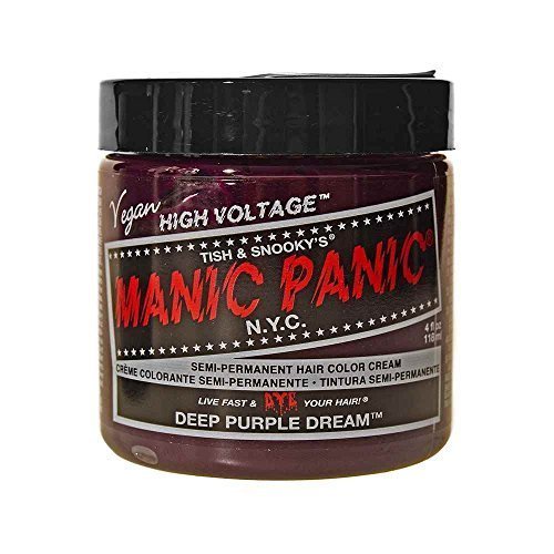 Manic Panic Classic Semi-Permanent Hair Dye 118ml (Deep Purple Dream) by Manic Panic