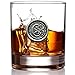 English Pewter Company 11oz Old Fashioned Whiskey Rocks Glass With Monogram Initial - Unique Gifts For Men - Personalized Gifts With Your Choice of Initial (C) MON103