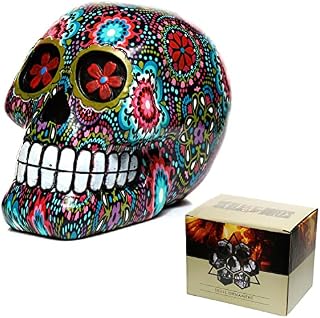 Decorative Skull - Day of The Dead - Floral Pattern