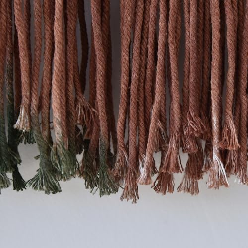 Image of IOWER Macrame Wall Hanging Large Mountain Landscape Boho Wall Art Craftmanship Handmade Home Wall Decor for Living Room Bedroom Apartment Dorm 57 inch W x 35 inch L