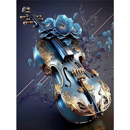 Kit Peinture Diamant Violon Lituor Idée Cadeau Idéale pour Adulte Passionné d'Arts