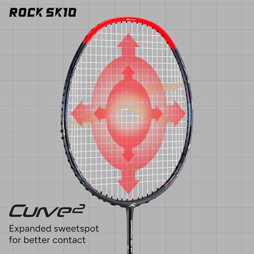 Image of Hundred Rock SK 10 Strung Badminton Racket with Full Cover