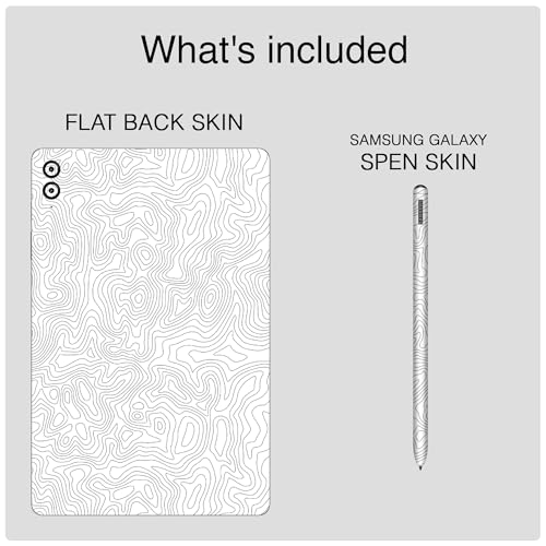 Image of Capes Tablet Skins Compatible with Samsung Galaxy Tab S9 FE Plus | Ultra-Thin Protective Film | Anti-Scratch Vinyl Decal Skin | Not Case /Cover (Tornado, Back Skin + S Pen Skin)