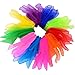 Tanz Tücher,Seidentücher Bunt 20 stück Mehrfarbige Quadratisch Tanzen Schal für Kindergarten Kindershow Bauchtanz 24 * 24inch 10 Farben