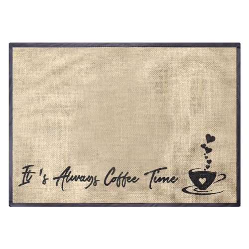 Lucxhcky Tappetino da bar per piano di lavoro, tappetino per macchina da caffè, accessori per caffetteria (B)