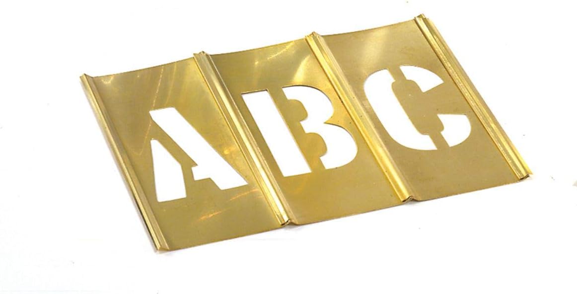 CH Hanson 10033 3" Brass Letters Set 33 pc
