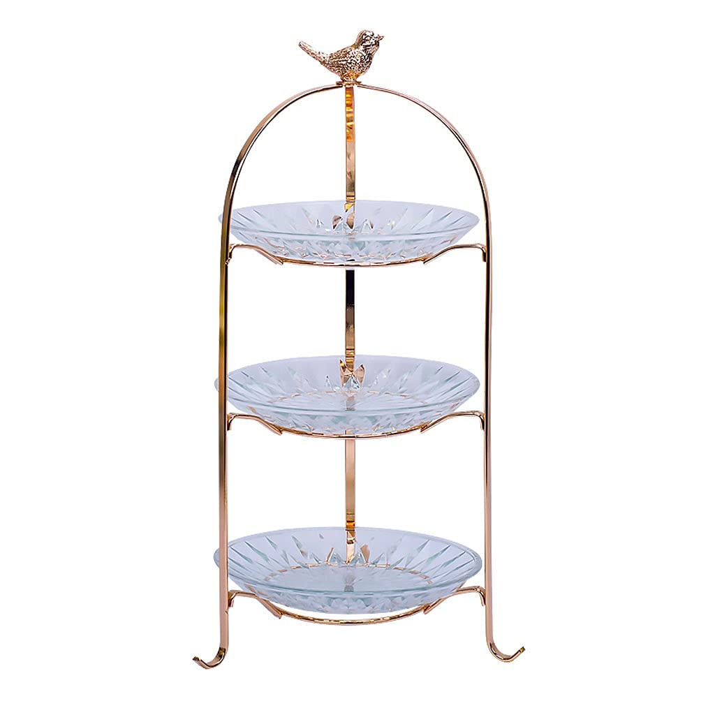 Kuchenständer ServierStänder Exquisite Form Kuchenständer mehrschichtige Fruchtplatte Kreative Moderne Wohnzimmer Nachmittag Tee Geschirr Dessert Platte Hochzeit Dessert Table Display Stand Tortenstän