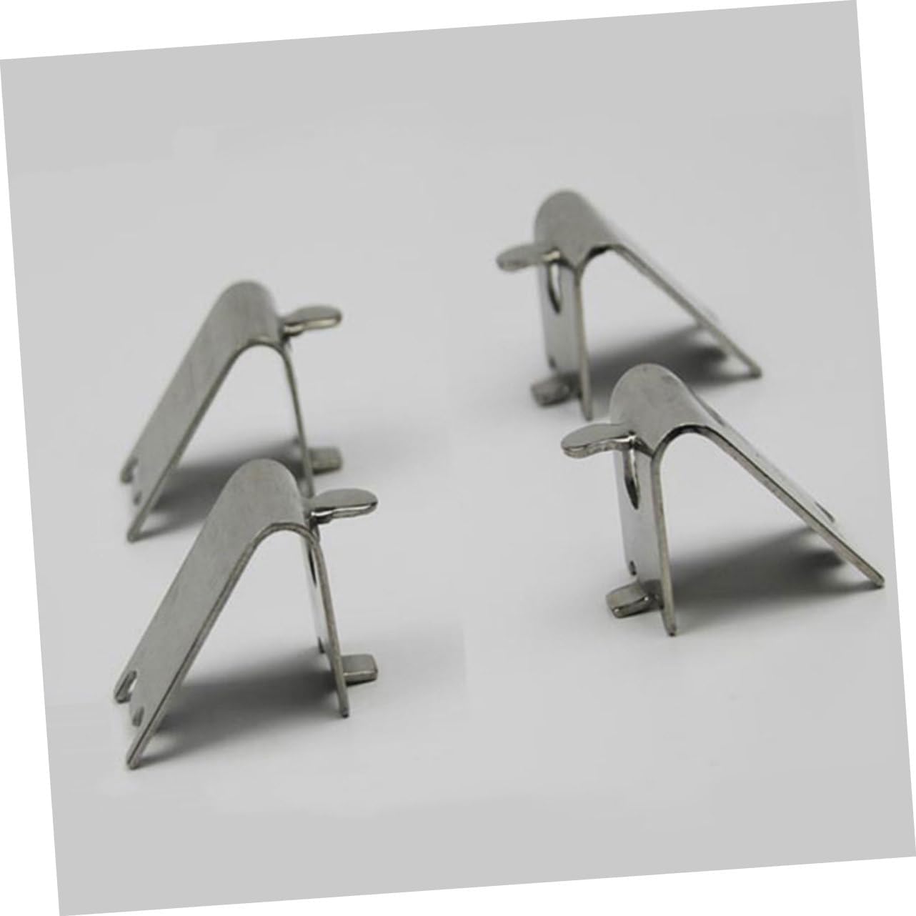 25pcs Stainless Steel Rv Shelf Clips Metal Fridge Bins Clips for Shelves Easy Install