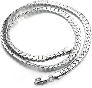 Men’s Stainless Steel Cuban Link Chain Necklace | Silver Tone | Premium Hip Hop Style Chain for Men & Boys Price In India