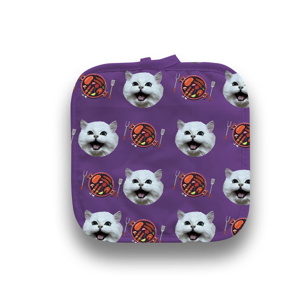 Custom Pot Holders, Oven Heat Insulation and Anti-Scalding Pot Holders, Suitable for Kitchen and Dining Room, Pattern Can Be Customized