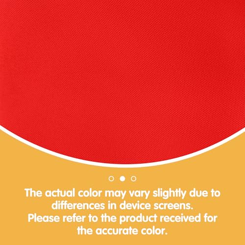 Image of BRILLMAX 10 Pack Red Tablecloths 60x102 Inch for 6ft Rectangle Tables | 150 GSM Polyester Fabric, 15 inch Standard Drop, Water, Stain & Wrinkle Resistant Cloth Cover for Wedding Reception Banquet Party