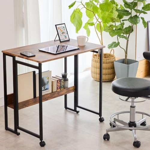 Amazon | 【I'm home掲載】 折りたたみデスク テレワークデスク 幅80