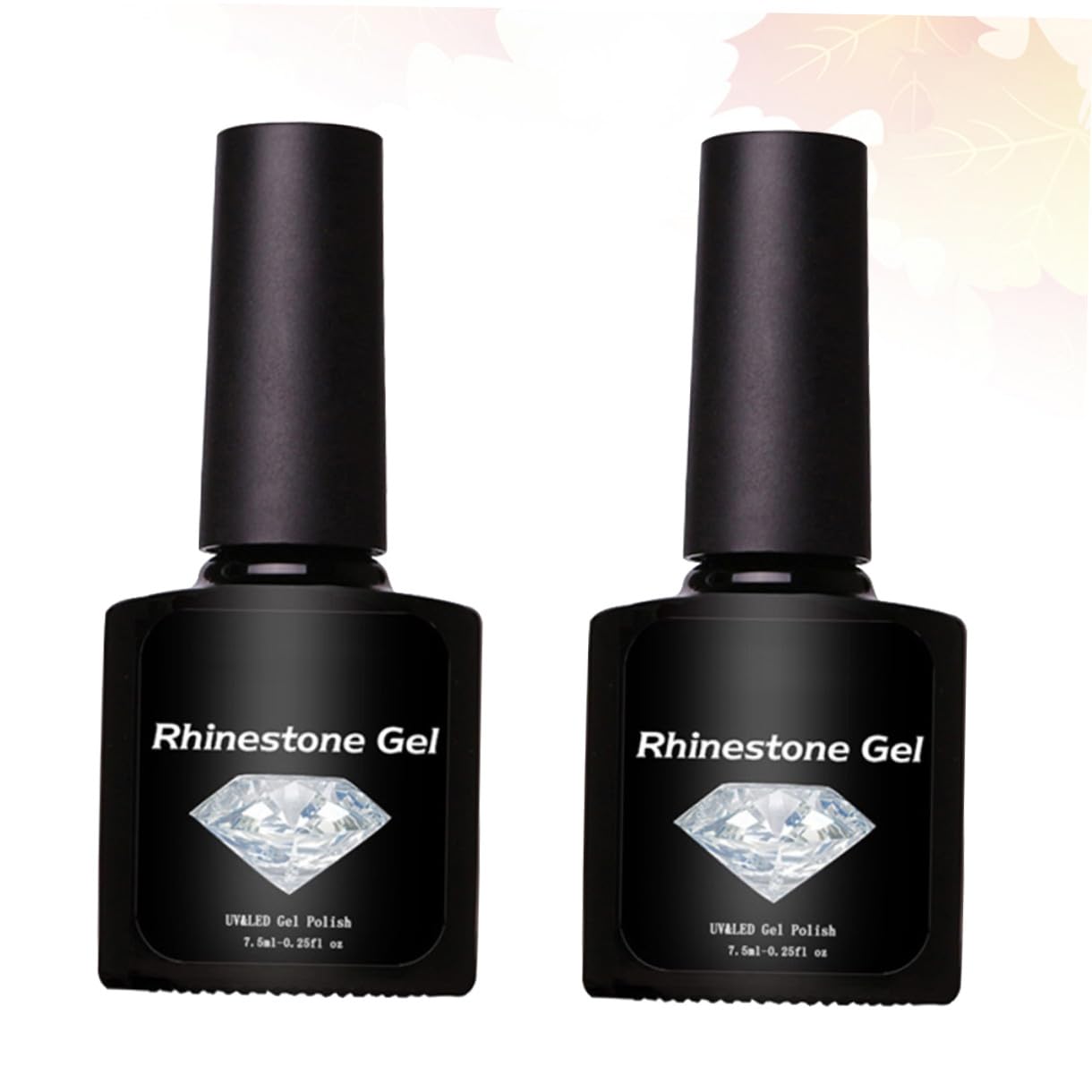 2pcs Nail Art Rhinestone Gel Glue Set for Manicure Decoration Waterproof Nail Glue for UV Gel Application for DIY Art Enthusiasts