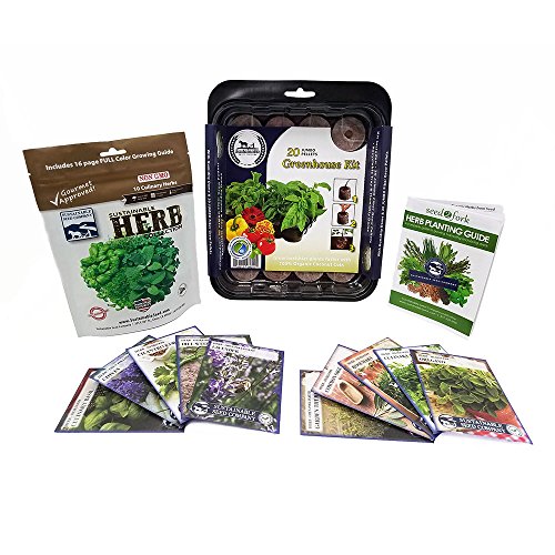 Culinary Herb Seeds Outdoor & Indoor Herb Garden Kit - 10 Herb...