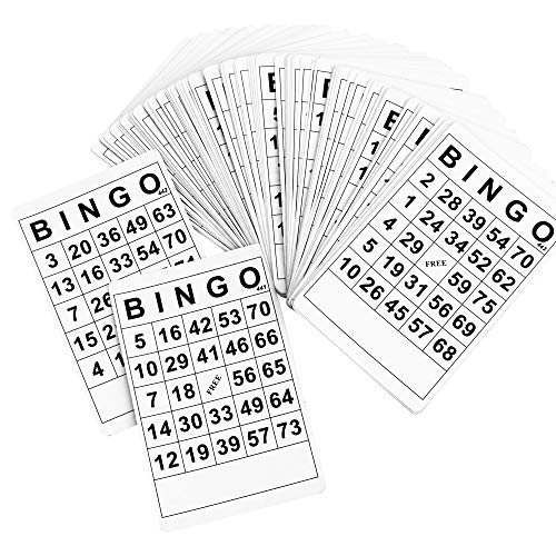 Pralb Disposable Complete Game Set with 120 Bingo Cards, 75Pcs Rustic Wooden Bingo Chips, Custom DIY Board Game Pieces, and Arts & Crafts | Traditional, Holiday, & Wedding Games - Thumbnail 4