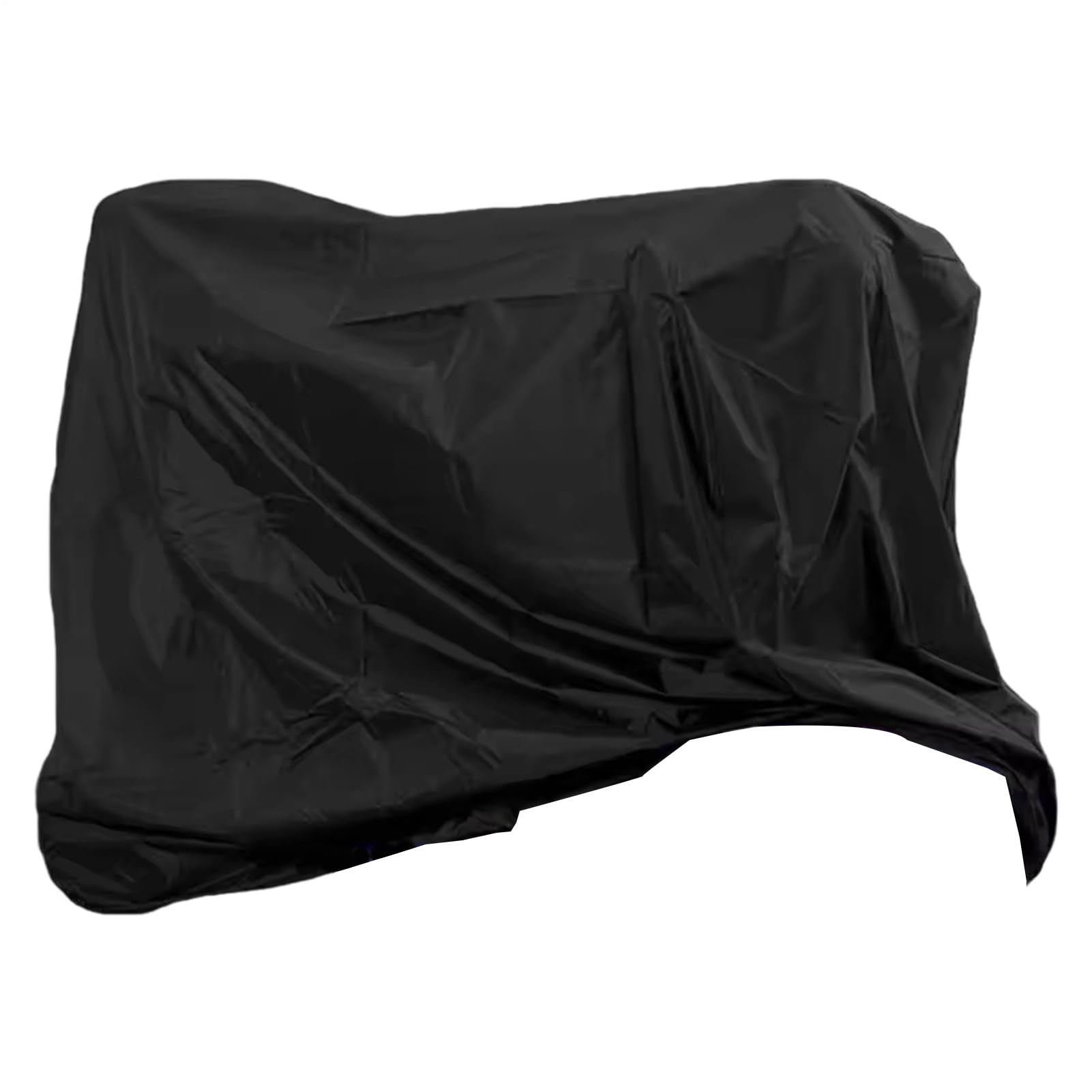 Housse de scooter imperméable noire avec bâche de stockage contre les intempéries